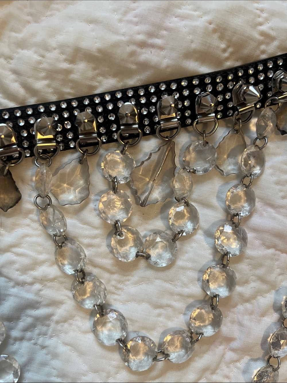 Goth or techno choker clubwear